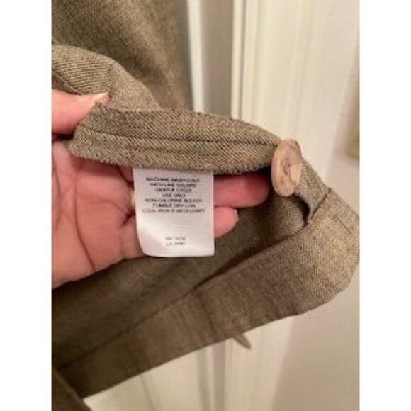 Alfred Dunner Women's Blazer Size 18 Tan Polyester Button Front Classic Fit Jack - Picture 4 of 15